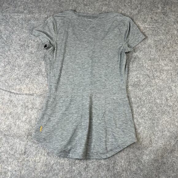 Lucy Tech Shirt Women’s XS Heather Gray Tee Athletic Rounded Neck - Picture 4 of 7